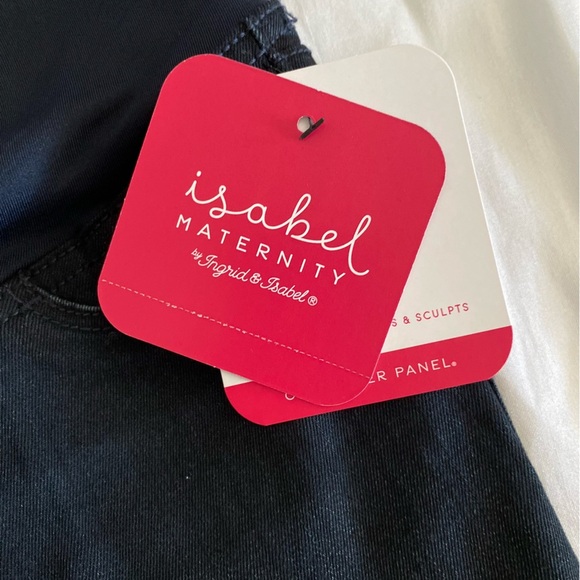 Isabel Maternity Crossover Panel Bermuda Shorts - Picture 12 of 12